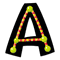 TREND Ready Letters Alpha-Beads Letter Combo Pack, Black,Multiple Colors, 4"h, 216/Set TEPT79755MP