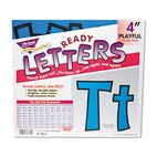 TREND Ready Letters Playful Combo Set, Blue, 4"h, 216/Set TEPT79744