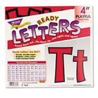 TREND Ready Letters Playful Combo Set, Red, 4"h, 216/Set TEPT79742