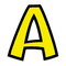 TREND Ready Letters Playful Combo Set, Yellow, 4"h, 216/Set TEPT79743