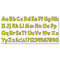 TREND Ready Letters Playful Combo Set, Yellow, 4"h, 216/Set TEPT79743