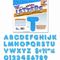 TREND Ready Letters Sparkles Letter Set, Blue Sparkle, 4"h, 71/Set TEPT1617