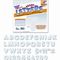 TREND Ready Letters Sparkles Letter Set, Silver Sparkle, 4"h, 71/Set TEPT1613