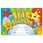 TREND Recognition Awards, I'm a Star Student, 8 1/2w by 5 1/2h, 30/Pack TEPT81019