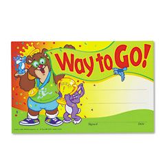 TREND Recognition Awards, Way to Go!, 8-1/2w x 5-1/2h, 30/Pack TEPT8104