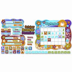 TREND Star Calendar Bulletin Board Set, Stars, 31 1/2" x 26" TEPT8194