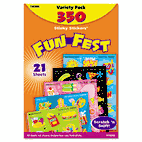 TREND Stinky Stickers Variety Pack, Mixed Shapes/Round, 350/Pack TEPT83906