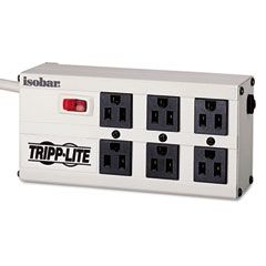 Tripp Lite ISOBAR6 Isobar Surge Suppressor, Metal, 6 Outlet, 6ft Cord, 3330 Joules TRPISOBAR6