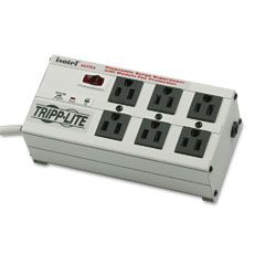 Tripp Lite ISOTEL6ULTRA Isobar Surge Suppressor Metal RJ11, 6 Outlet, 6ft Cord, 3330 Joules TRPISOTEL6ULTRA