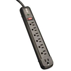 Tripp Lite Protect It! Surge Suppressor, 7 Outlets, 4ft Cord, 540 Joules TRPTLP74RB