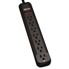 Tripp Lite TLP712B Surge Suppressor, 7 Outlet, 12ft Cord 1080, Joules, Black TRPTLP712B