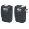 Tripp Lite TRAVELER100BT Surge Suppressor Notebook Direct Plug In 2 Out Tel DSL RJ45 1050J TRPTRAVLER100BT