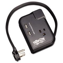 Tripp Lite TRAVELER3USB Surge Suppressor Notebook 3 Outlet 2 USB Charging Ports 540 Joules TRPTRAVELER3USB
