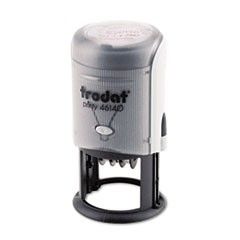 Trodat Custom Dater, Self-Inking, 1 3/4 Inch Diameter, Black/Blue/Red USST46140