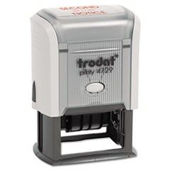 Trodat Custom Dater, Self-Inking, 2 x 1 3/16, Black/Blue/Red USST4729