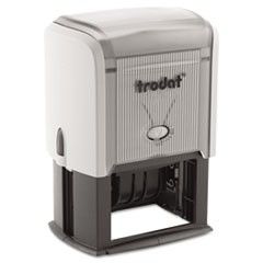 Trodat Custom Dater, Self-Inking, 3/16" x 1", Black/Blue/Red USSE4850