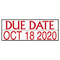 Trodat Custom Dater, Self-Inking, 3/16" x 1", Black/Blue/Red USSE4850
