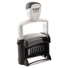 Trodat Custom Stamp, Numberer, Self-Inking, Black/Blue/Red USST5510N