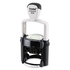 Trodat Self-Inking Custom Dater Stamp, 1 3/4 Inch Diameter, Black/Blue/Red USST5415