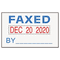 Trodat Self-Inking Custom Dater Stamp, 1 5/8 x 1, Black/Blue/Red USST5430
