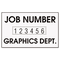 Trodat Stamp with Plastic Frame, Custom Numberer, Self-Ink, Black/Blue/Red USSE4750N