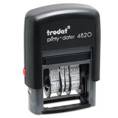 Trodat Trodat Economy Stamp, Dater, Self-Inking, 1 5/8 x 3/8, Black USSE4820
