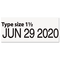 U. S. Stamp & Sign Rubber Stamp, Dater, Conventional, Type Size 1 1/2 USSRD015