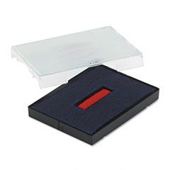 U. S. Stamp & Sign Trodat T4727 Dater Replacement Pad, 1-5/8 x 2-1/2, Red/Blue USSP4727BR