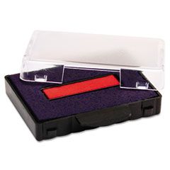 U. S. Stamp & Sign Trodat T5430 Stamp Replacement Ink Pad, 1 x 1-5/8, Red/Blue USSP5430BR