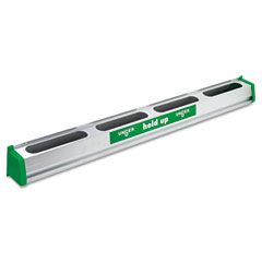 Unger Hold Up Aluminum Tool Rack, 36", Green/Silver, Each UNGHU900