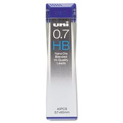 uni-ball Diamond Leads, 0.7mm, HB, Black, 40/Pack SAN1753231