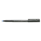 uni-ball Onyx Roller Ball Stick Dye-Based Pen, Blue Ink, Micro, Dozen SAN60041