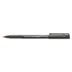 uni-ball Onyx Roller Ball Stick Dye-Based Pen, Red Ink, Micro, Dozen SAN60042