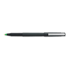 uni-ball Roller Ball Stick Dye-Based Pen Green Ink, Fine, Dozen SAN60104