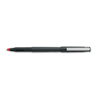 uni-ball Roller Ball Stick Dye-Based Pen, Red Ink, Fine, Dozen SAN60102