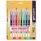 uni-ball Signo Gel 207 Roller Ball Retractable Gel Pen, Assorted Ink, Medium, 8 per Set SAN1739929