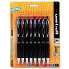 uni-ball Signo Gel 207 Roller Ball Retractable Gel Pen, Assorted Ink, Medium, 8 per Set SAN40110