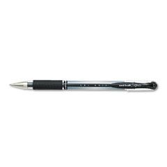 uni-ball Signo Gel GRIP Roller Ball Stick Gel Pen, Black Ink, Medium, Dozen SAN65450