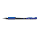 uni-ball Signo Gel GRIP Roller Ball Stick Gel Pen, Blue Ink, Medium, Dozen SAN65451