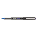 uni-ball Vision Roller Ball Stick Waterproof Pen, Blue Ink, Micro, Dozen SAN60108