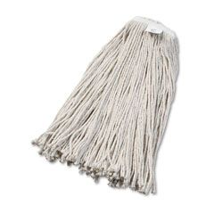 UNISAN Cut-End Wet Mop Head, Cotton, #32 Size, White UNS2032C