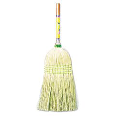 UNISAN Parlor Broom, Corn Fiber Bristles, 42" Wood Handle, Natural UNS926C