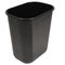 UNISAN Soft-Sided Wastebasket, 28 qt, Black UNS28QTWBBLA