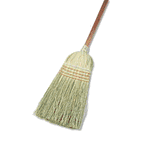UNISAN Warehouse Broom, Yucca/Corn Fiber Bristles, 42" Wood Handle, Natural UNS932Y
