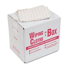 United Facility Supply Multipurpose Reusable Wiping Cloths, Cotton, White, 5lb Box UFSN205CW05