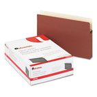 Universal 1 3/4 Inch Expansion File Pockets, Straight Tab, Legal, Redrope/Manila, 25/Pack UNV15242