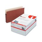 Universal 3 1/2 Inch Expansion File Pockets, Straight Tab, Legal, Redrope/Manila, 25/Pack UNV15161