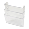 Universal 3 Pocket Wall File Starter Set, Letter, Clear UNV53682