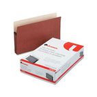 Universal 5 1/4 Inch Expansion File Pockets, Straight, Legal, Redrope/Manila, 10/Box UNV15363