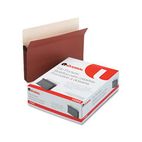 Universal 5 1/4 Inch Expansion File Pockets, Straight Tab, Letter, Redrope/Manila, 10/Box UNV15262